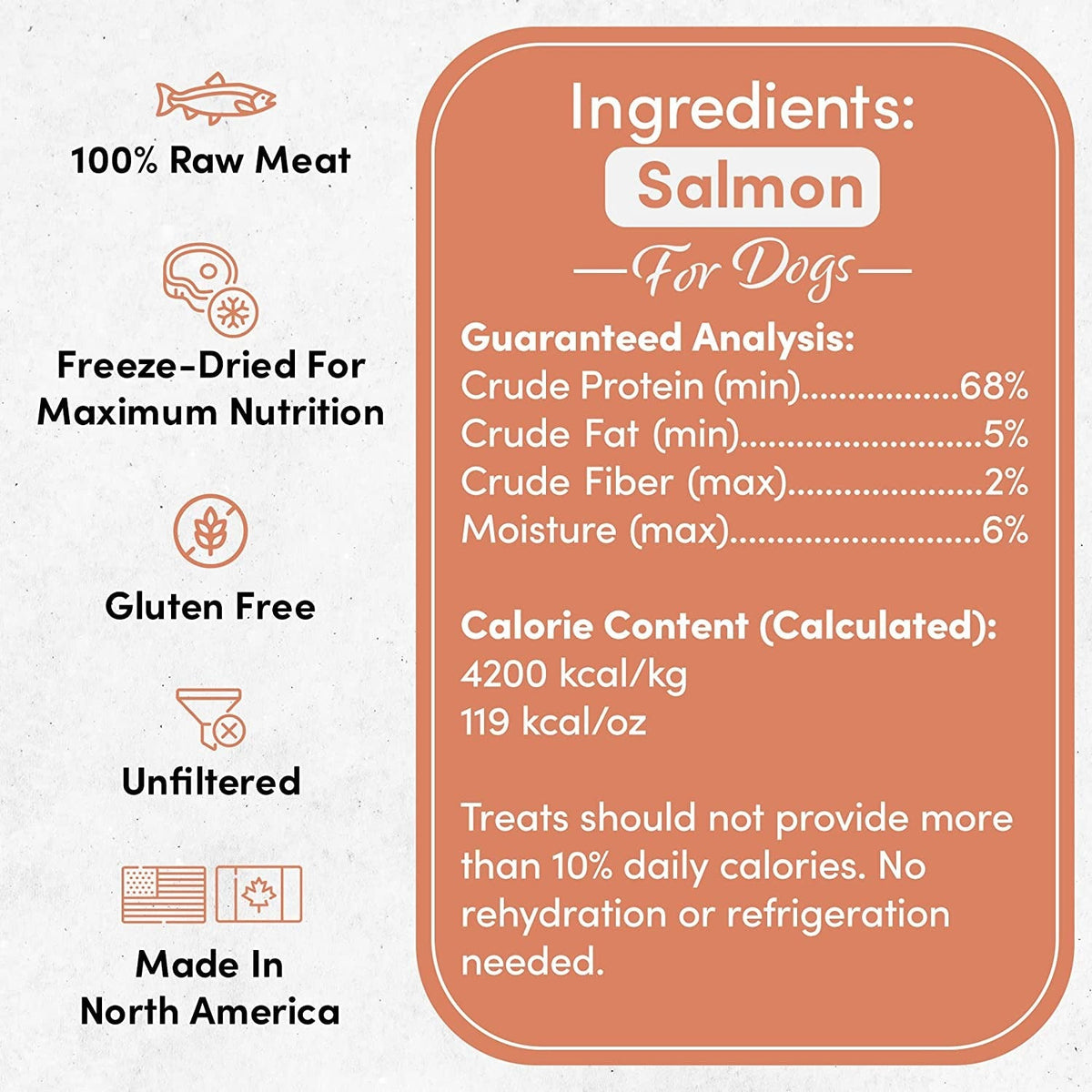 Freeze Dried Salmon Premium Dog Treat