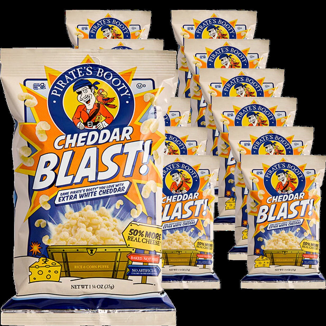 Cheddar Blast Rice And Corn Puffs (12 CT)