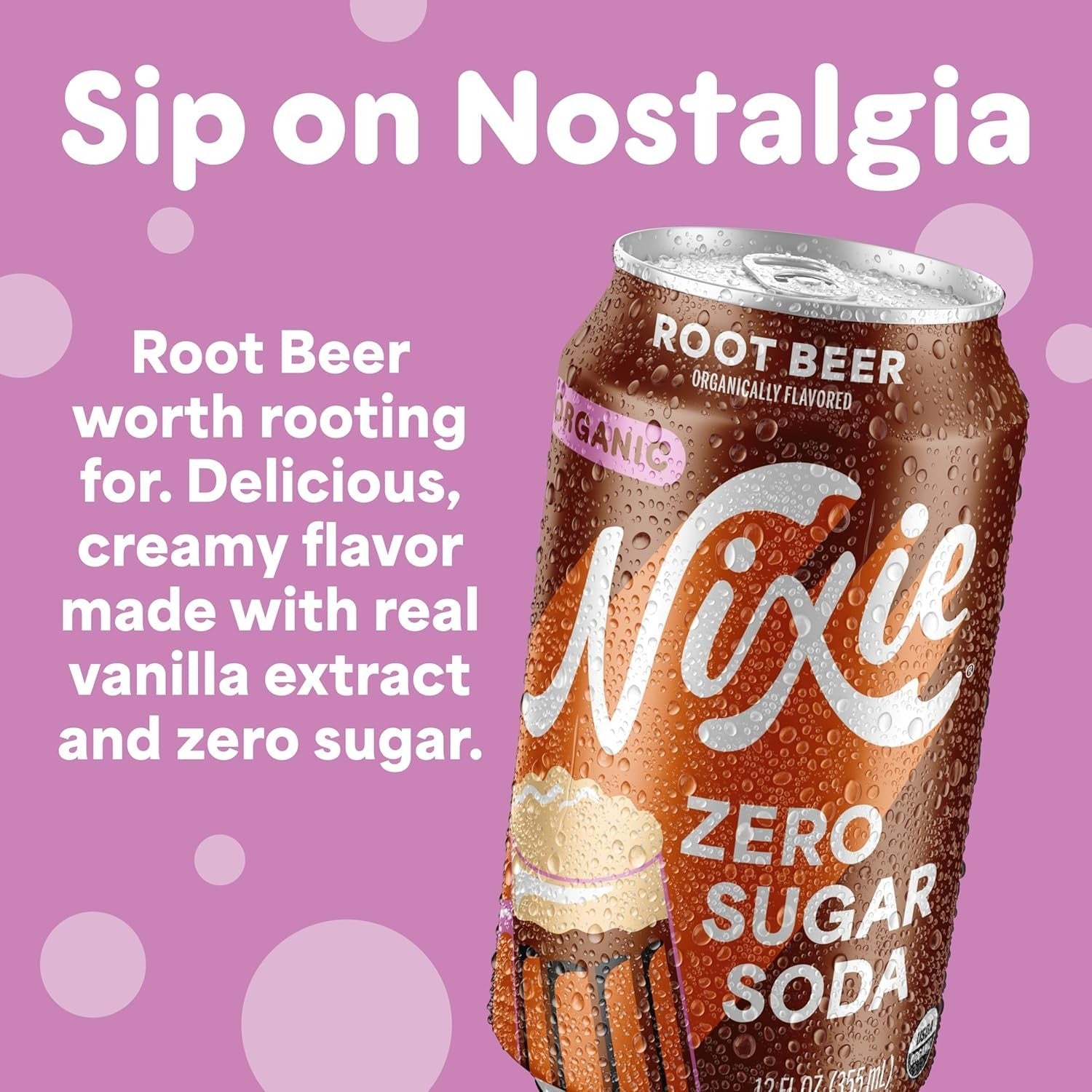 Organic Root Beer Zero Sugar Soda (12 Pack)