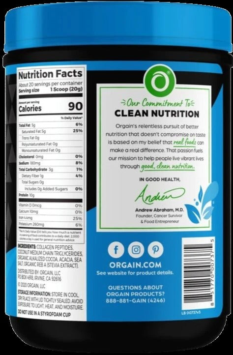 Orgain Keto Collagen Protein Powder