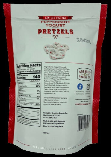 Yogurt Peppermint Pretzels