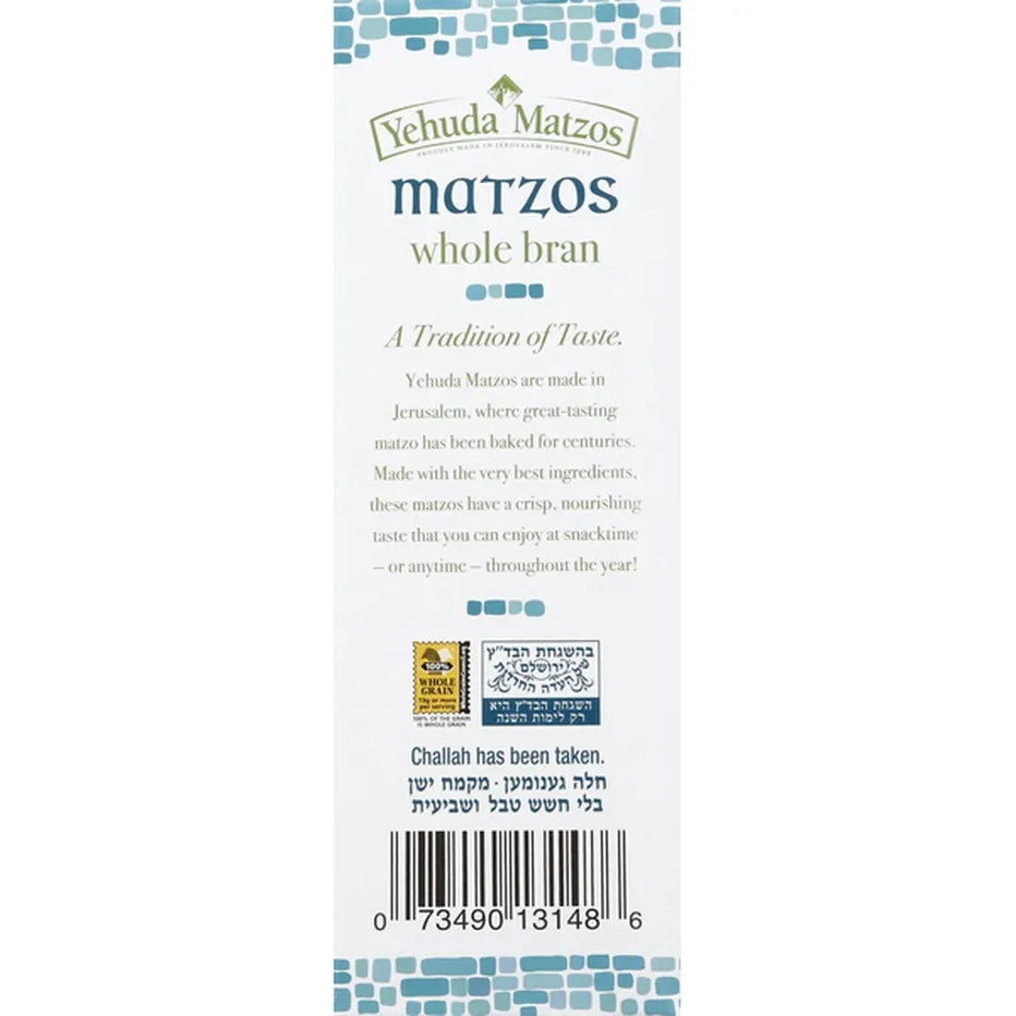 Light Bran Whole Wheat Matzos