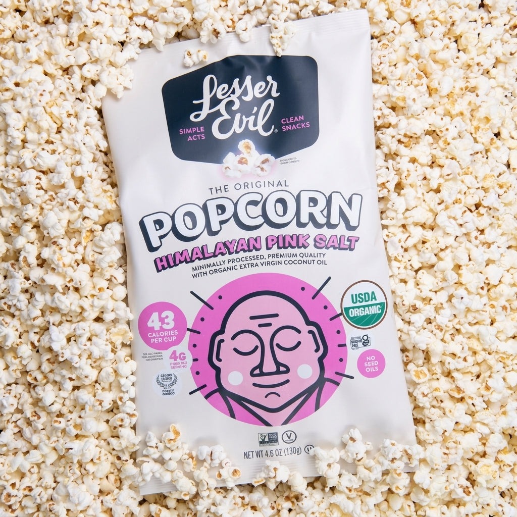 Organic Popcorn Himalayan Sea Salt