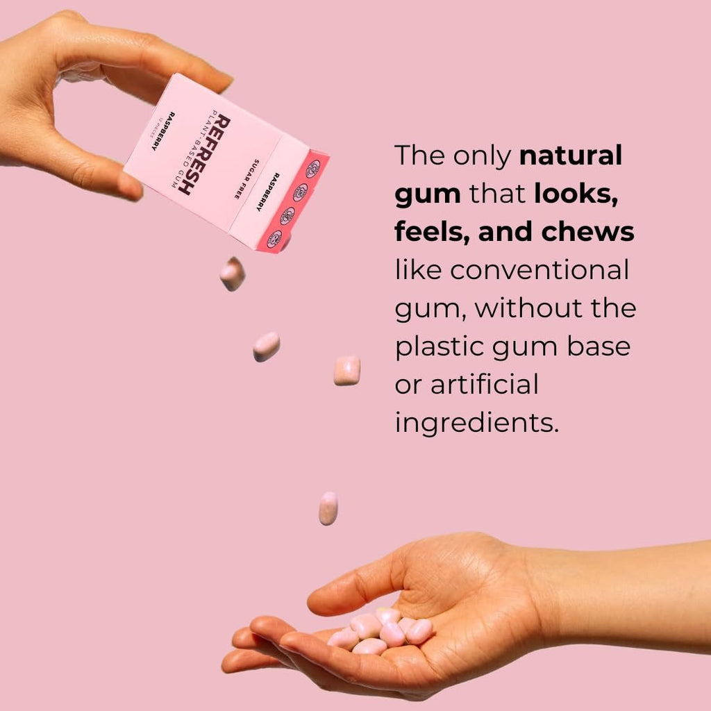 Raspberry Plant Based Gum (12 Pack)