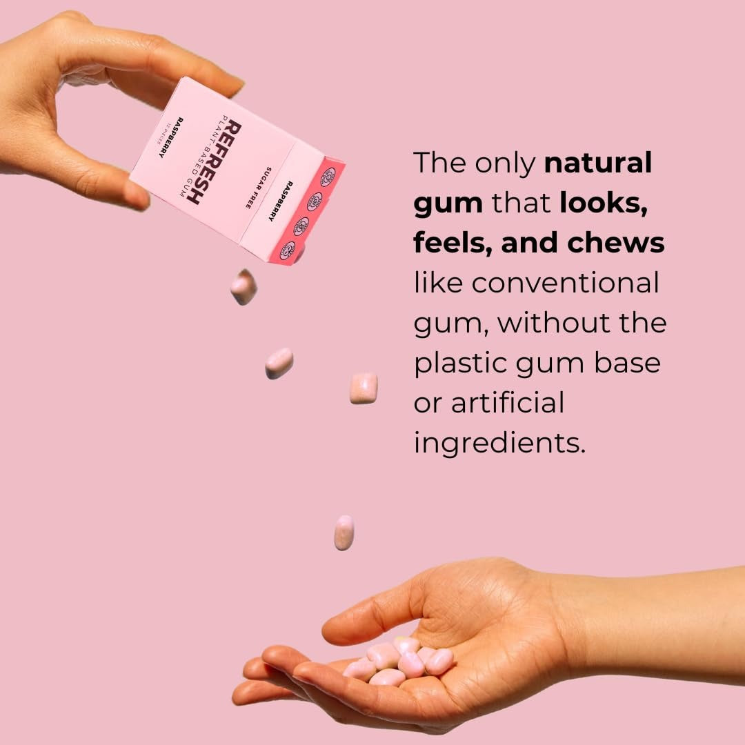 Raspberry Plant Based Gum (12 Pack)