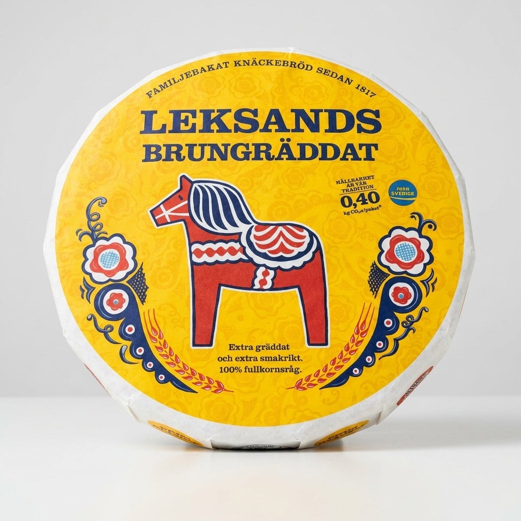 Round Brown-baked Crispbread