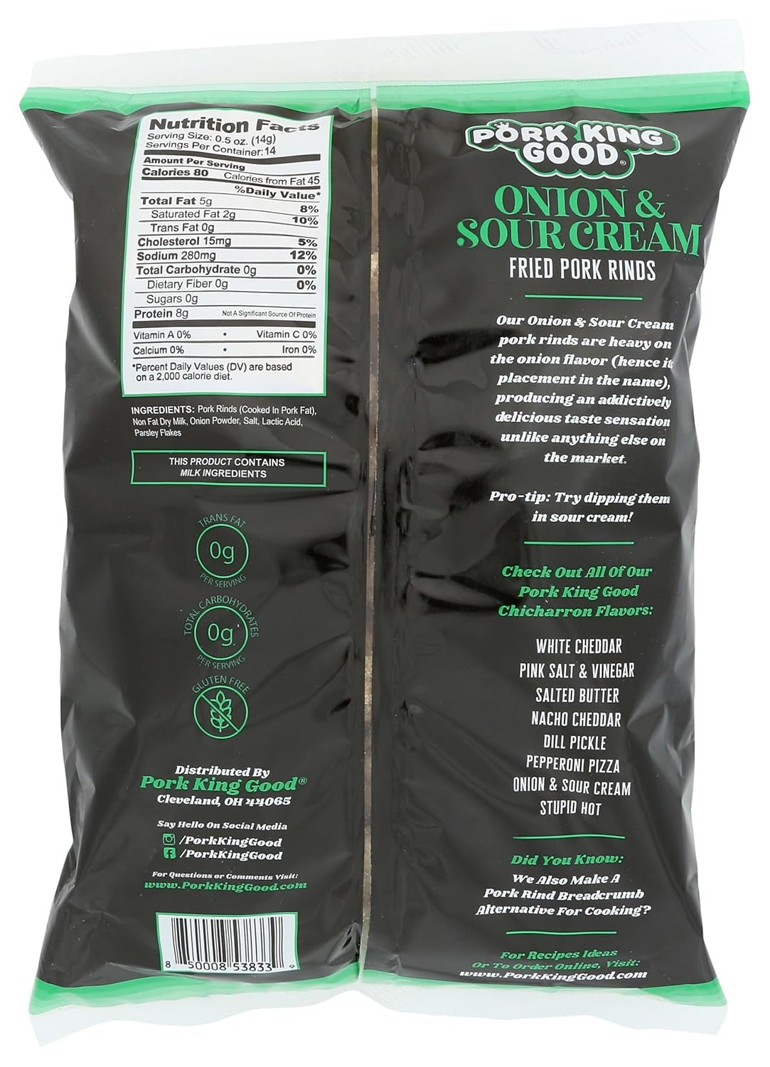 Onion & Sour Cream Fried Pork Rinds