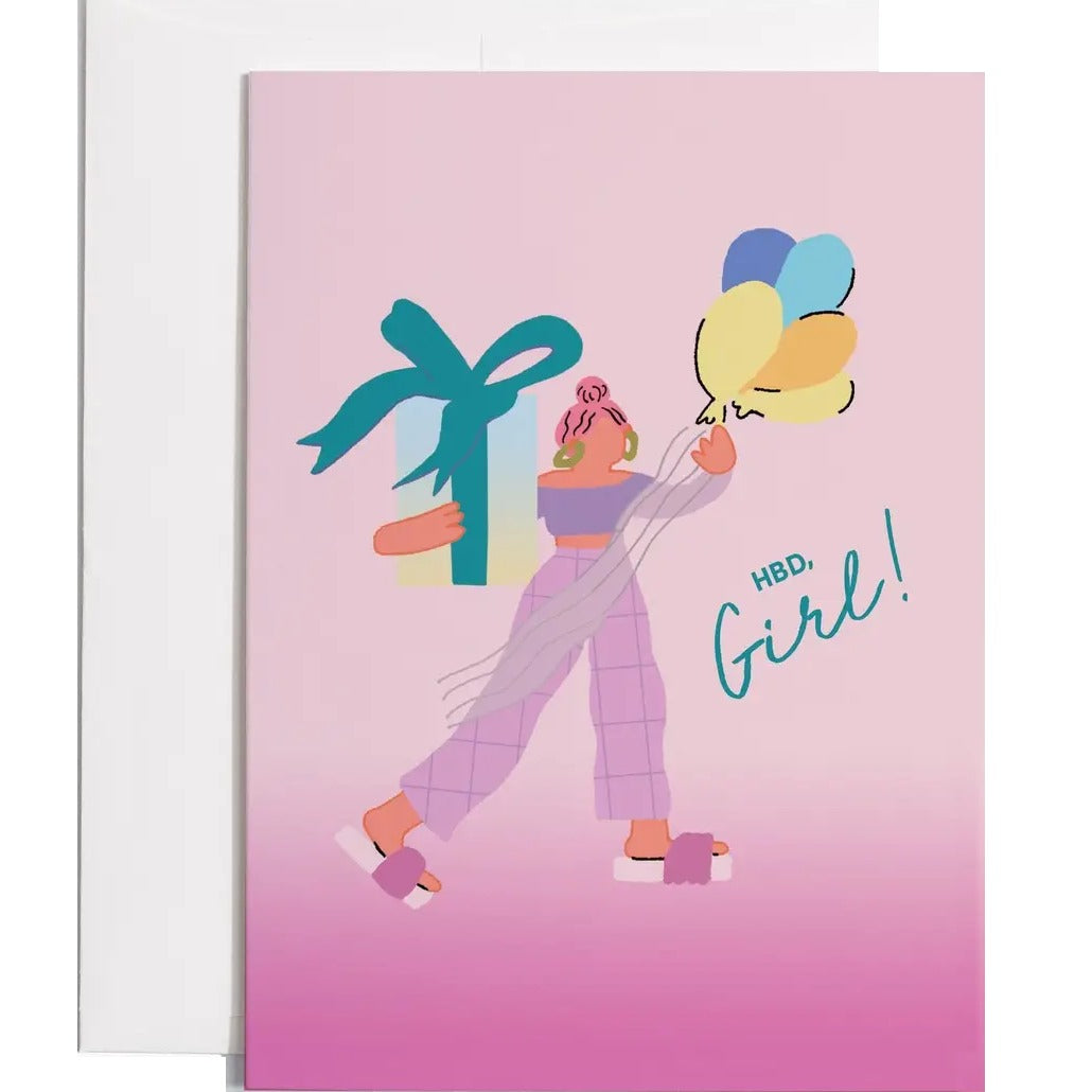 HBD Girl Card