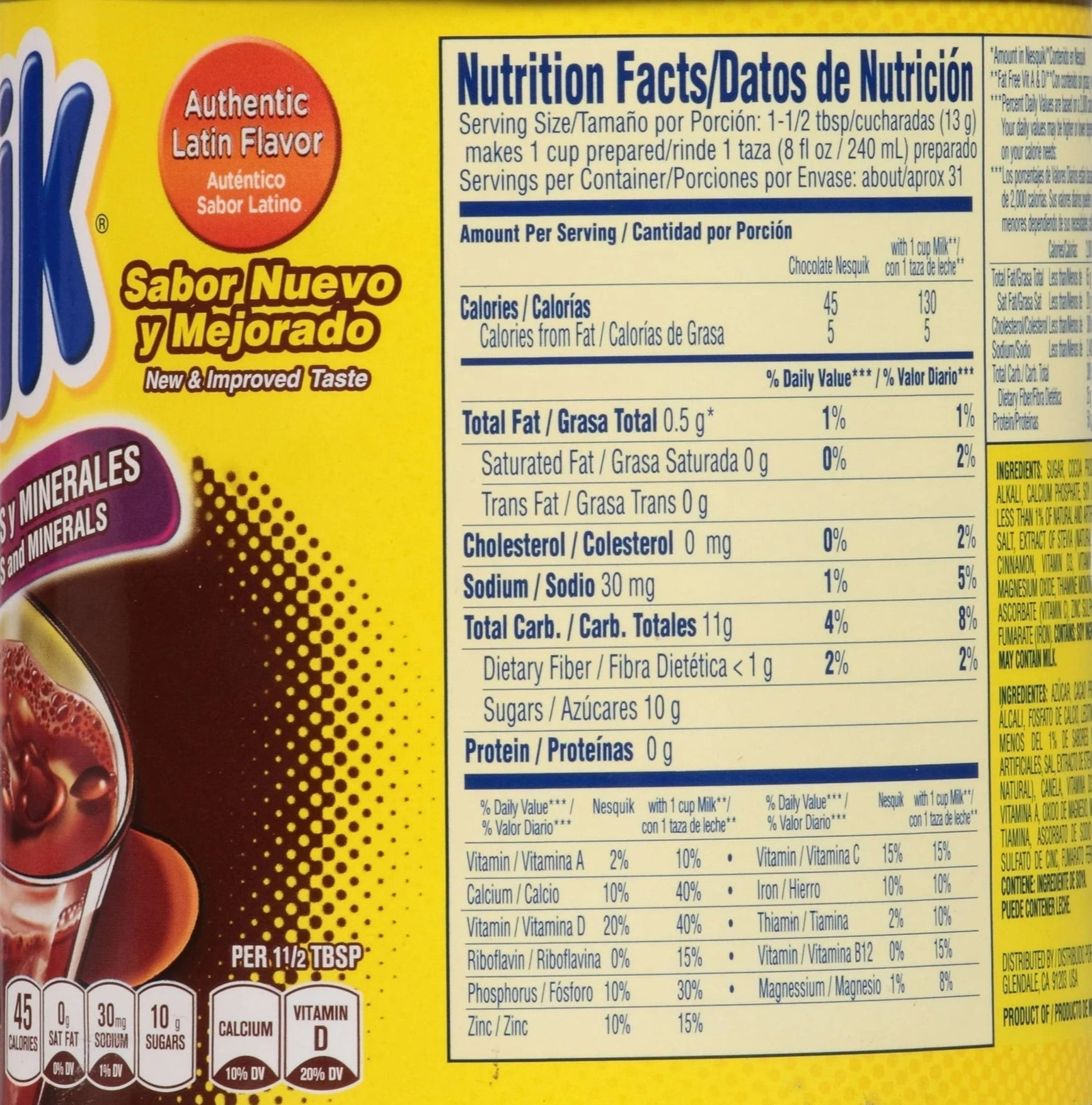 Chocolate Quick Mix