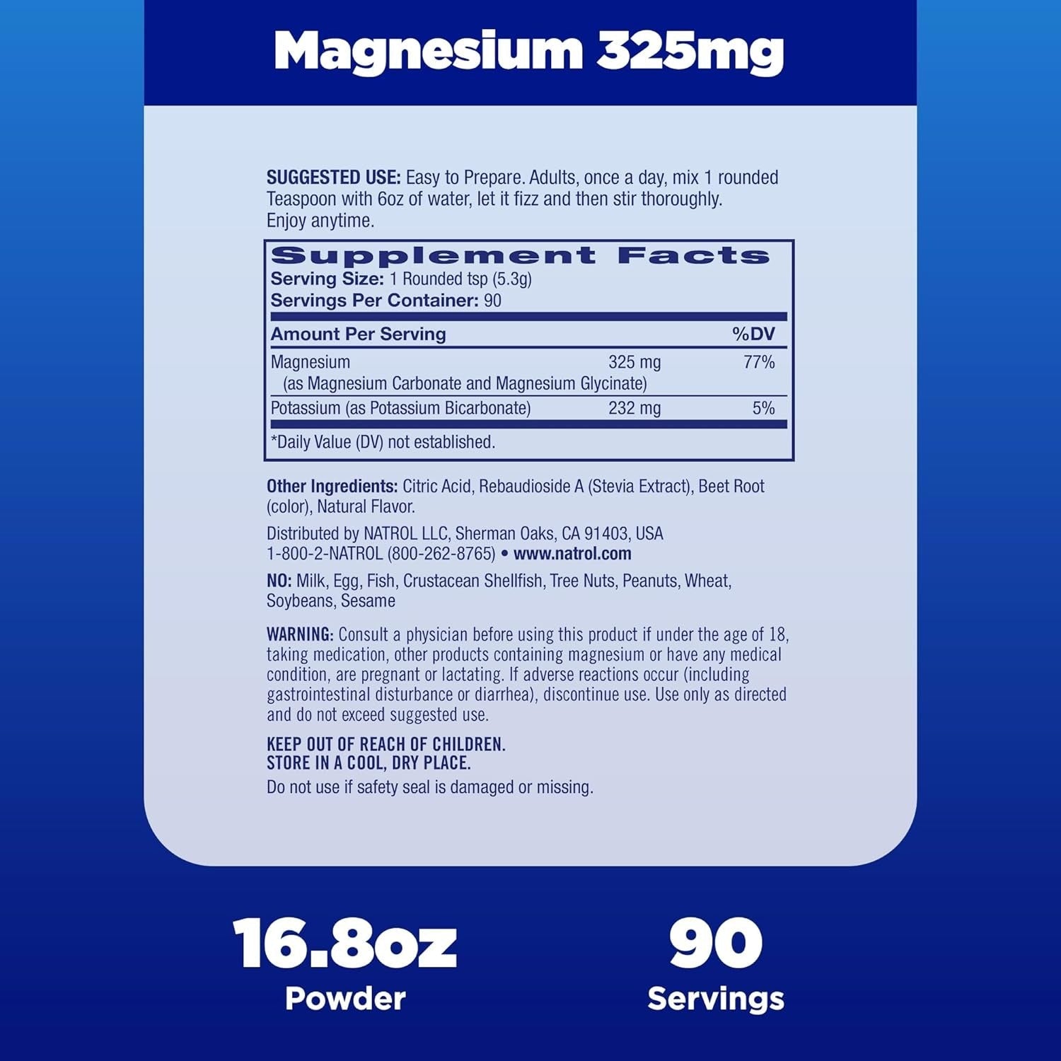 Magnesium 325 mg Cherry-Flavored Powder