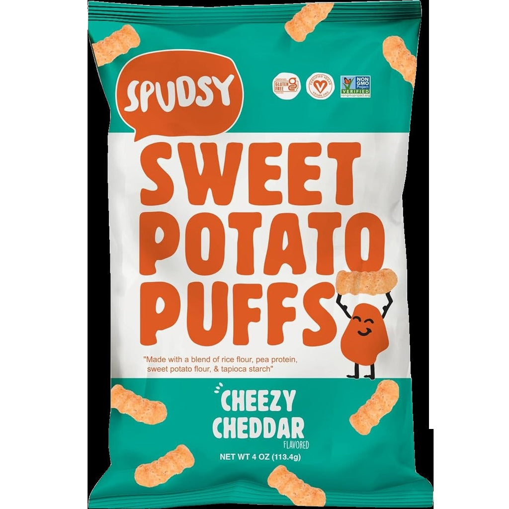 Cheezy Cheddar Sweet Potato Puffs