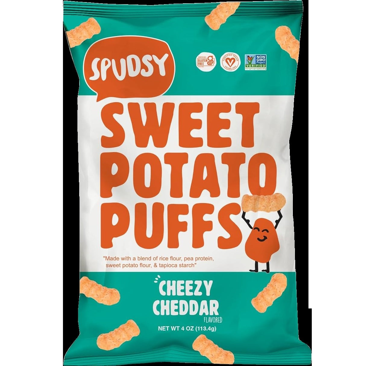 Cheezy Cheddar Sweet Potato Puffs