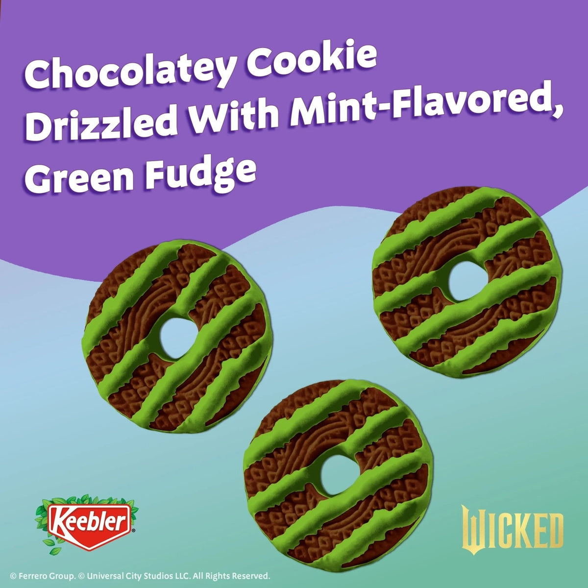 Wicked Fudge Stripes Chocolatey Mint Cookies