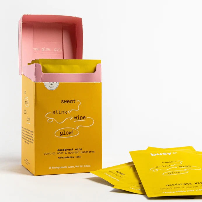 Glow Deodorant Wipes (15 CT)