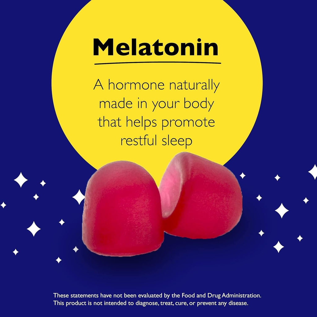 RESCUE PLUS Sleep & Stress Support Gummies, Nighttime with Melatonin