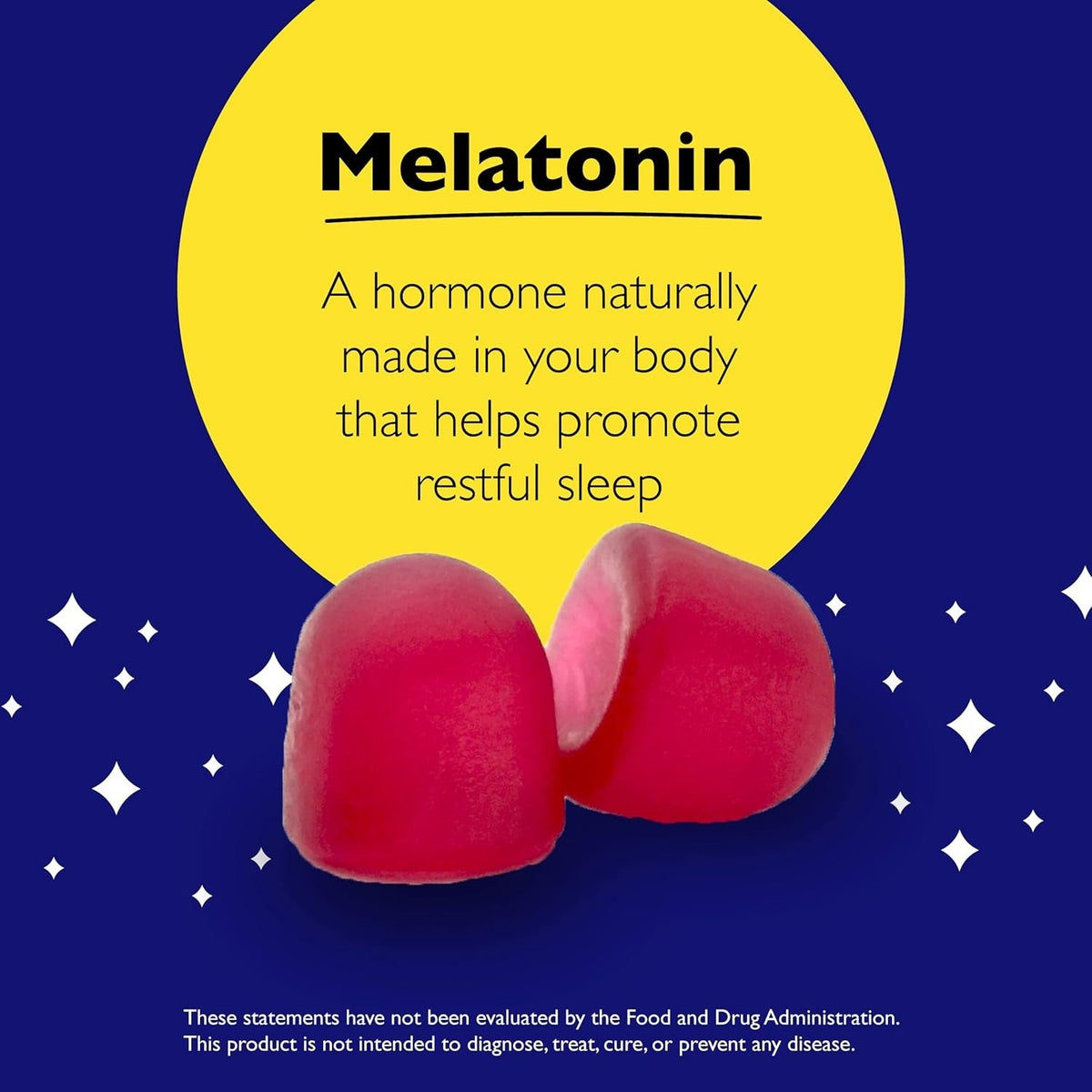 RESCUE PLUS Sleep & Stress Support Gummies, Nighttime with Melatonin