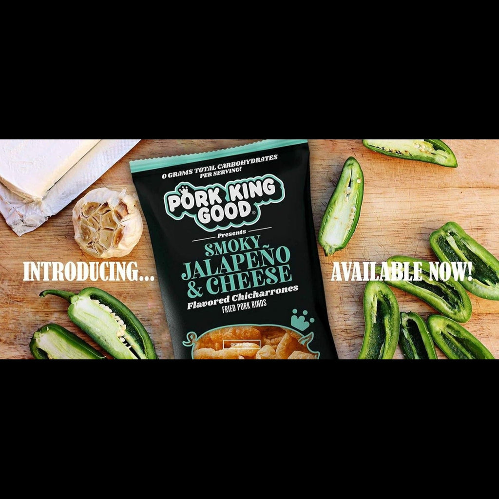 Pork King Good Smoky Jalapeno & Cheese Rinds (12 CT)