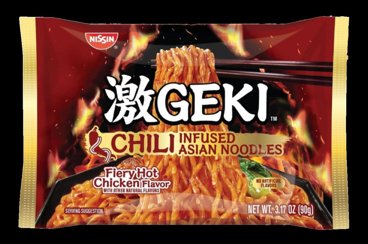 Geki Fiery Hot Chicken Asian Noodles (12 Pack)
