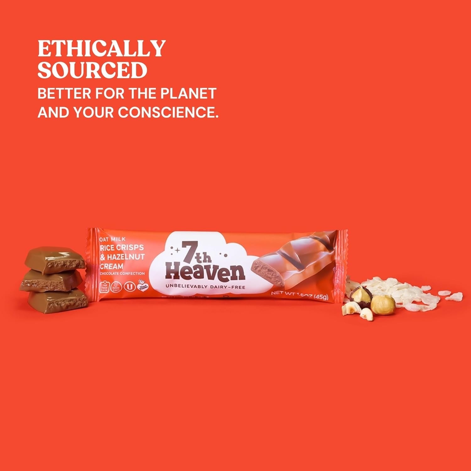 Oat Milk Hazelnut Rice Crisp Bar