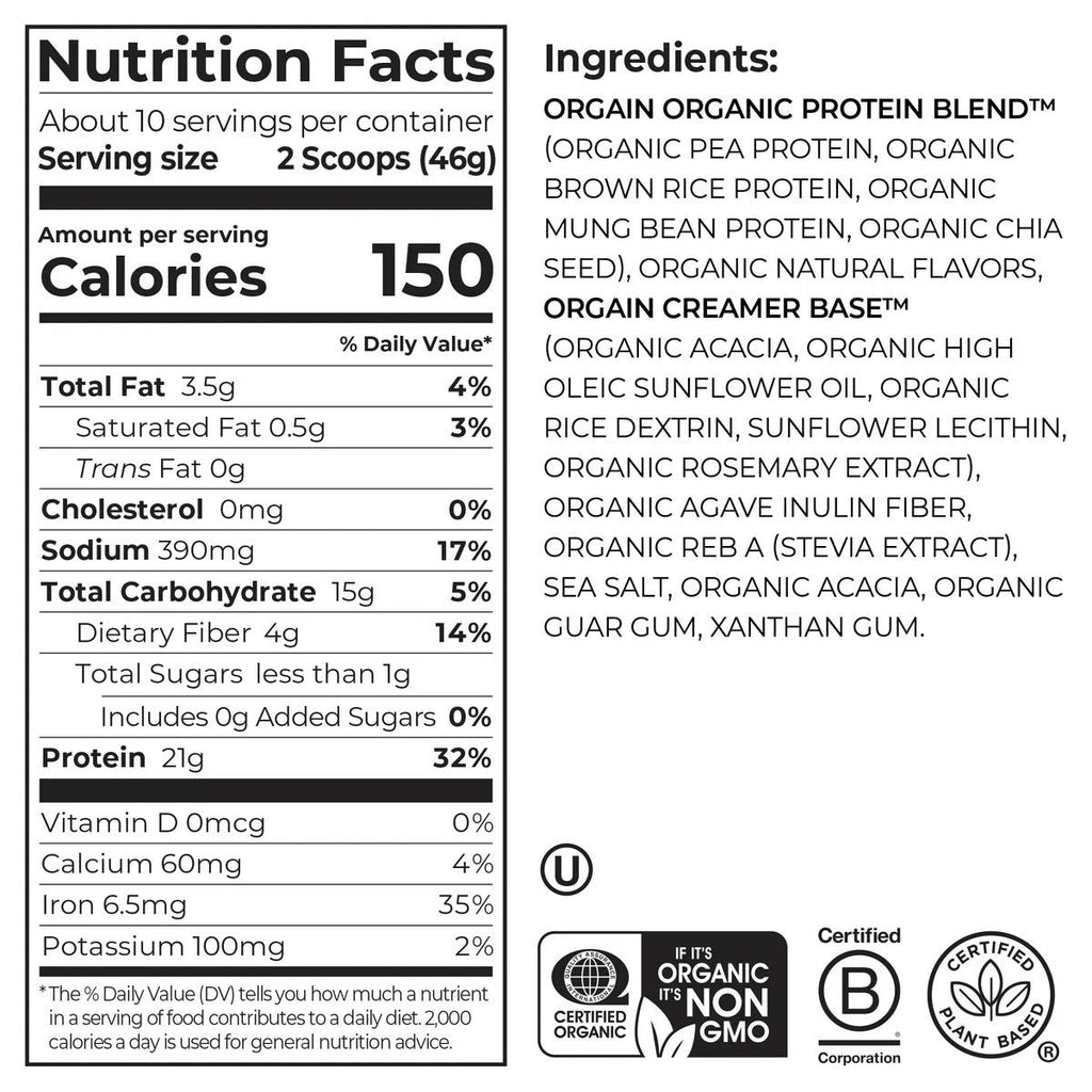 Organic Vanilla Protein Powder