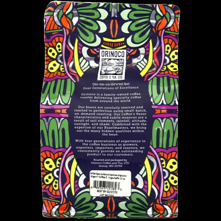 Ethiopian Yirgacheffe Whole Bean Light Roast Coffee