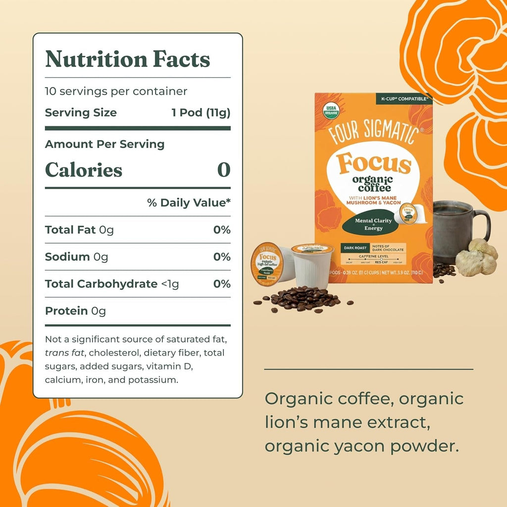 Organic Focus Coffee Pods