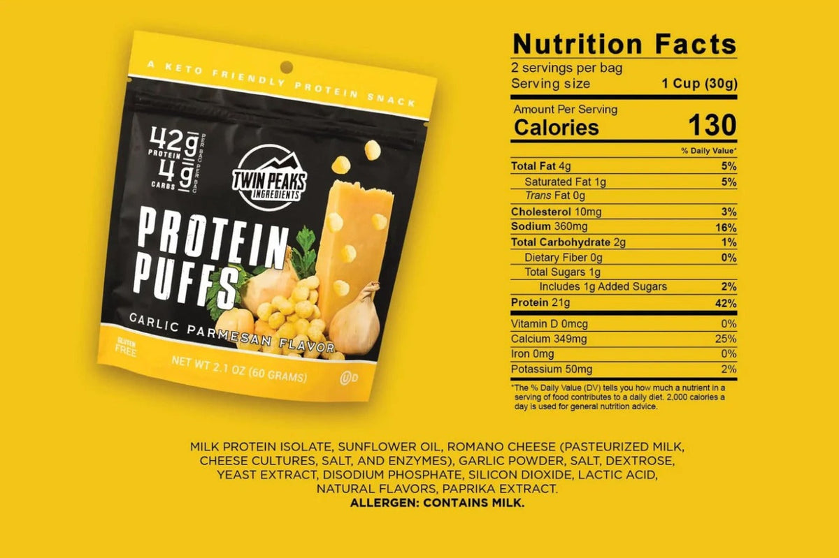 Garlic Parmesan Protein Puffs