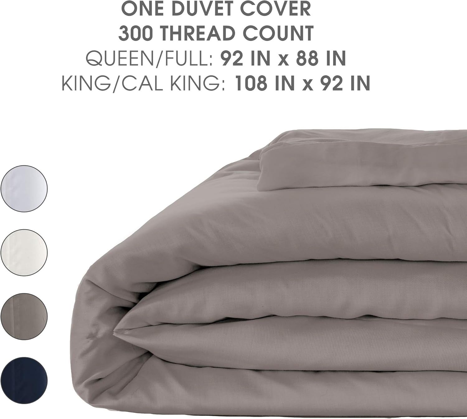 Woven Duvet Cover in Suede Blue - Queen