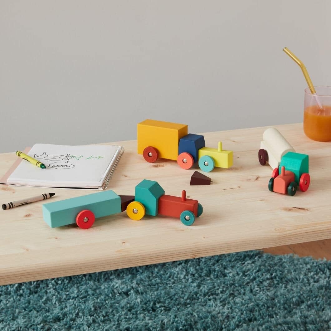 Tractor Wooden Toy Set