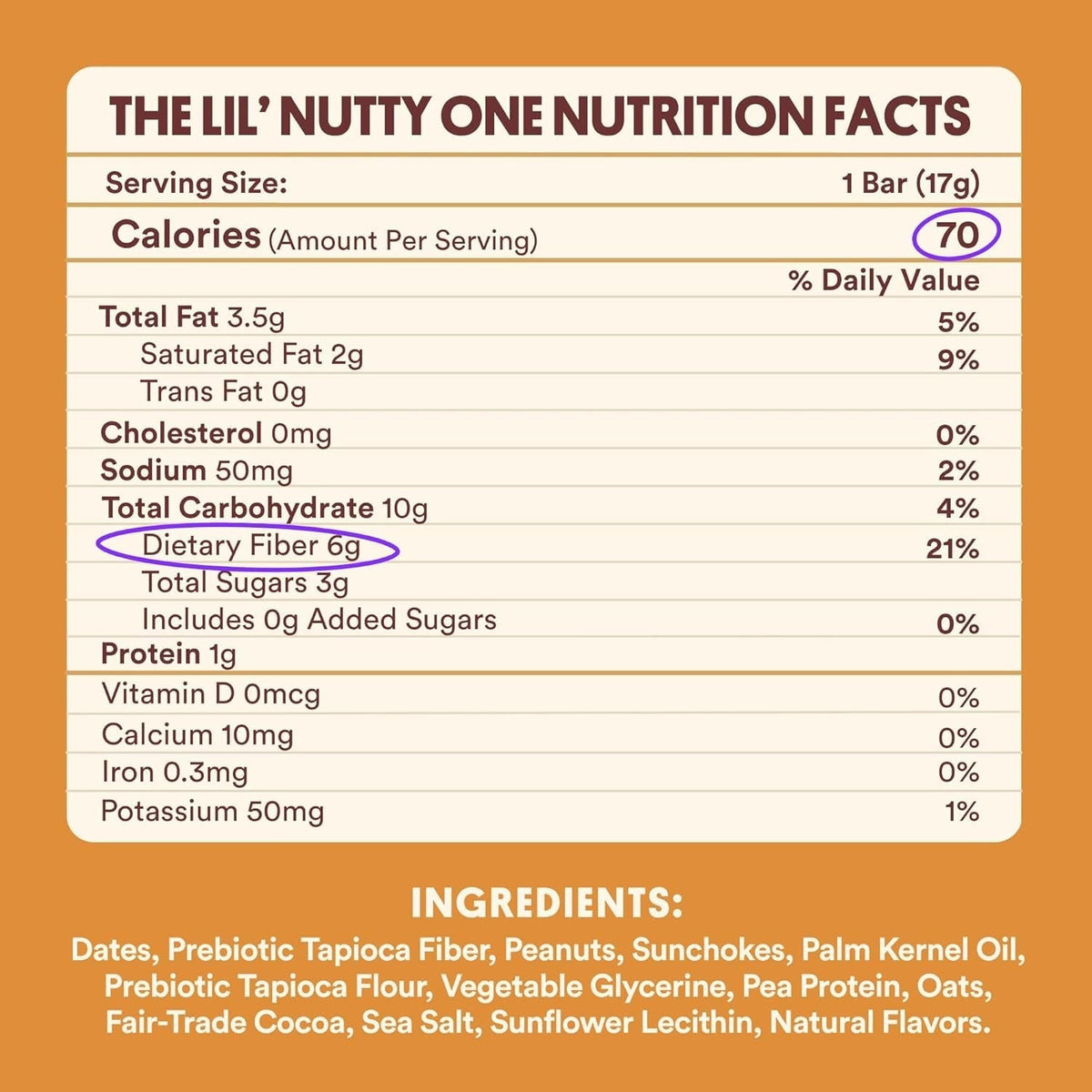 Lil' Nutty Ones Candy Bars