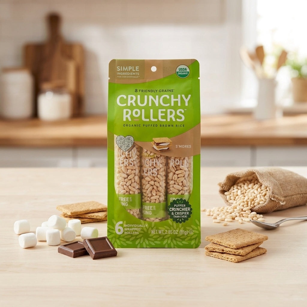 Organic S'mores Crunchy Rice Rollers