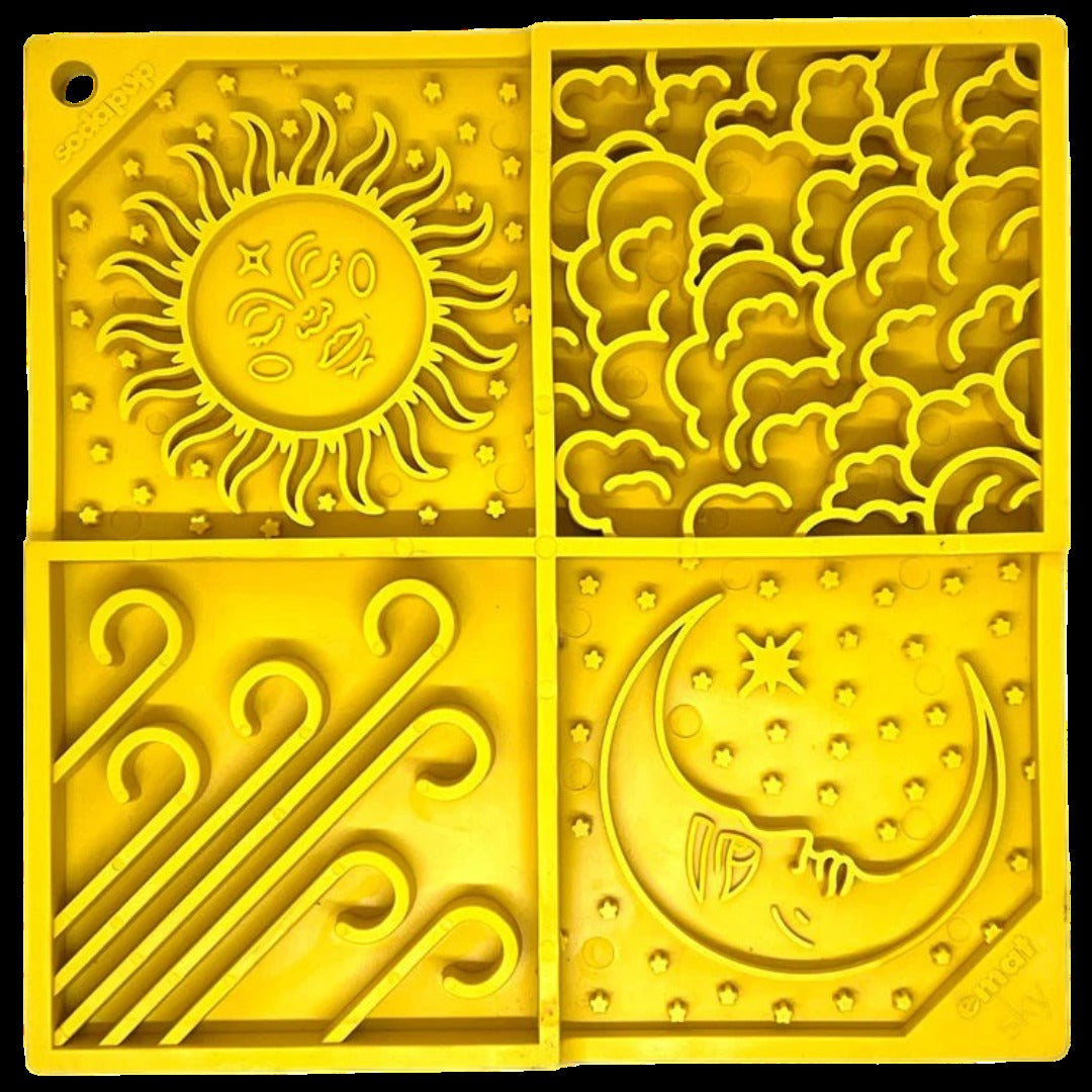 Yellow Sky Design eMat – Durable Dog Lick Mat Feeder