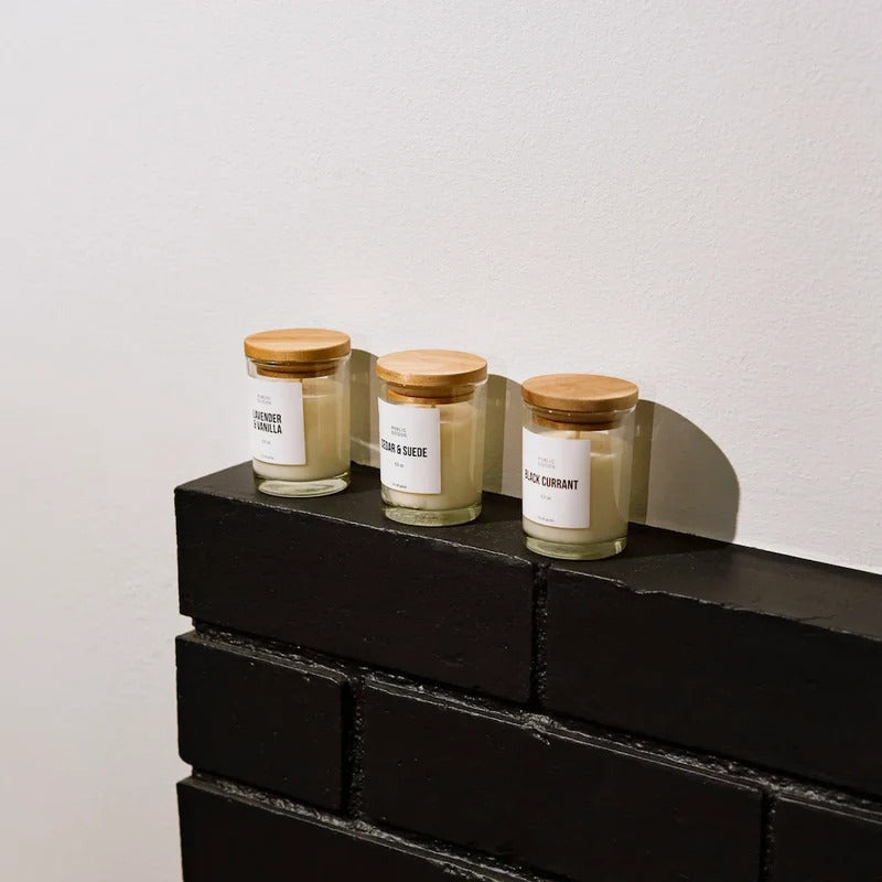 Lavender & Vanilla Soy Candle Wooden Lid