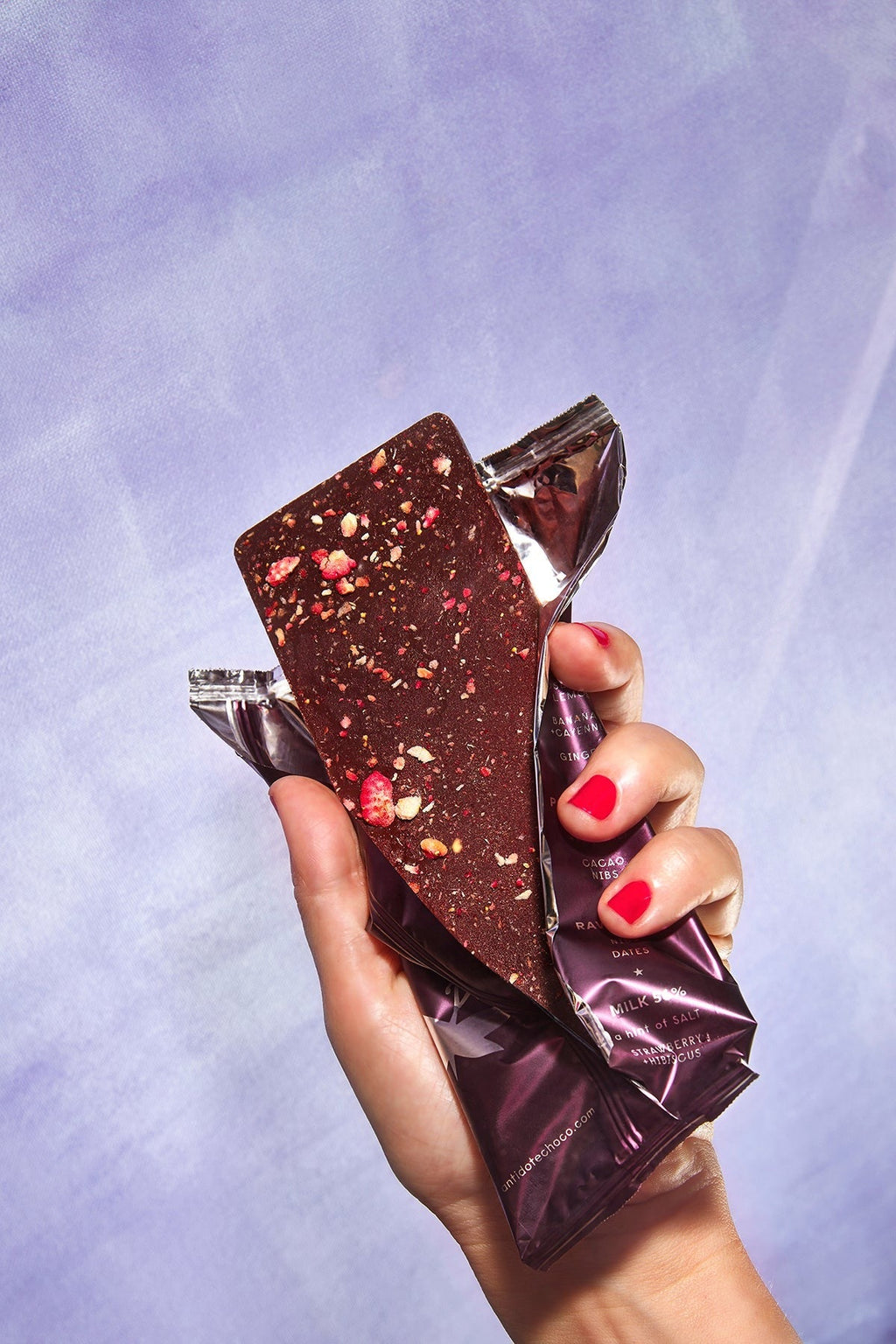 Strawberry + Hibiscus Chocolate Bar