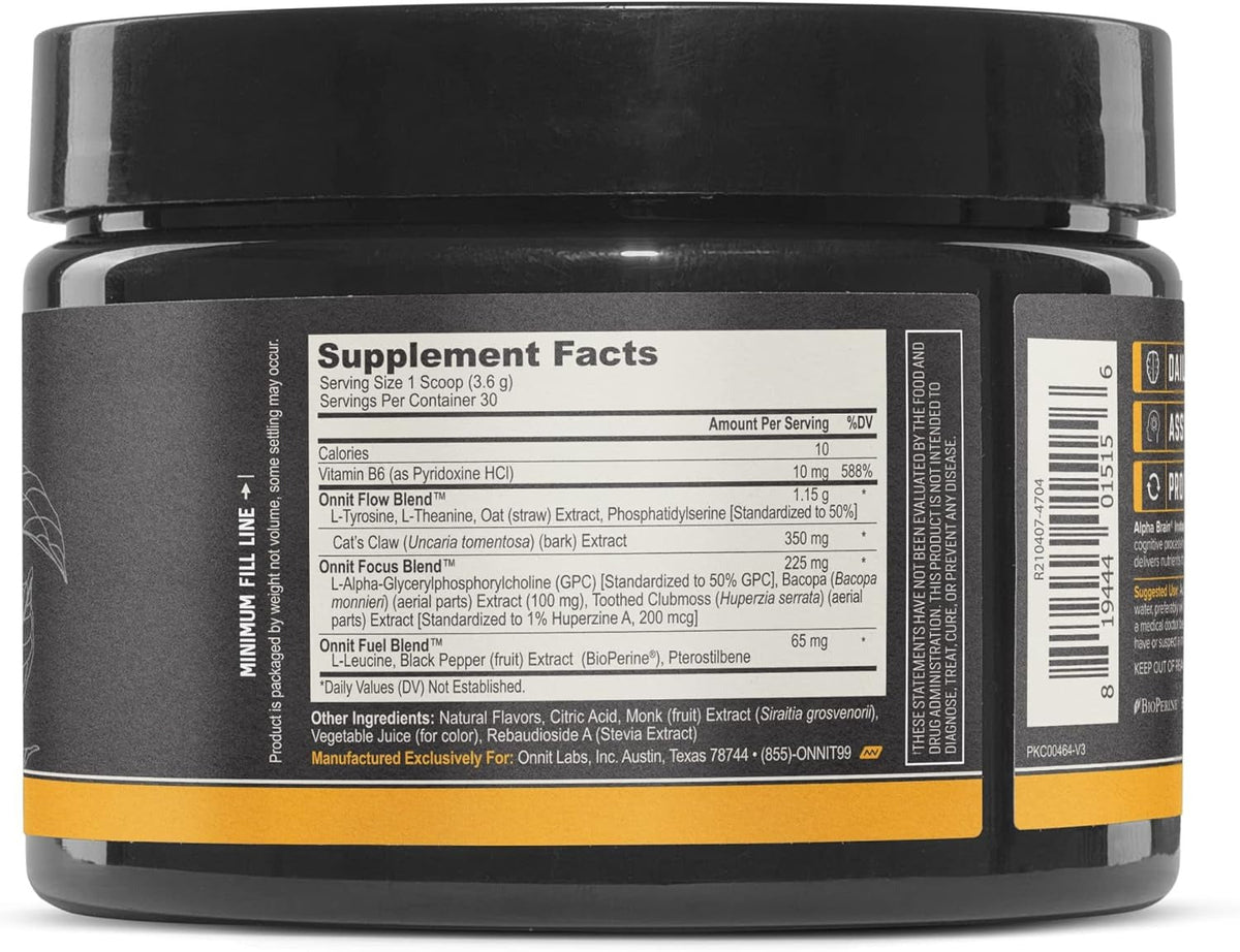 Alpha Brain Powder - Peach