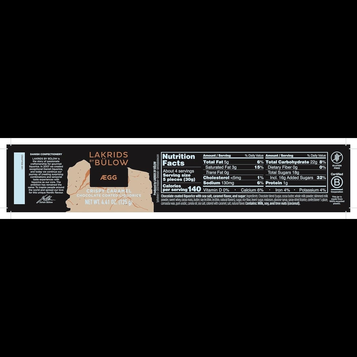 Crispy Caramel Chocolate Coated Licorice