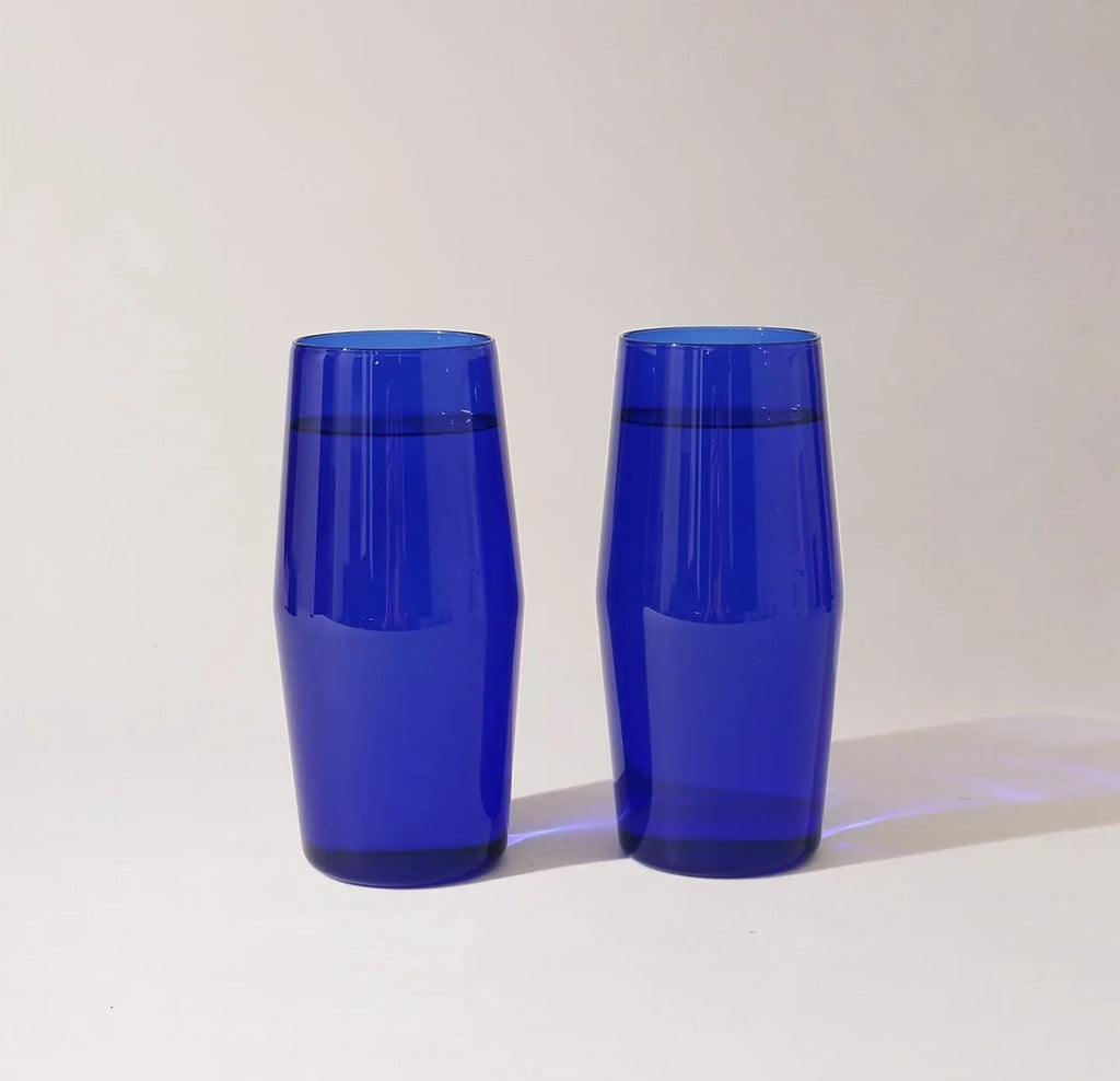 Century Glass Set Of Two (Cobalt)
