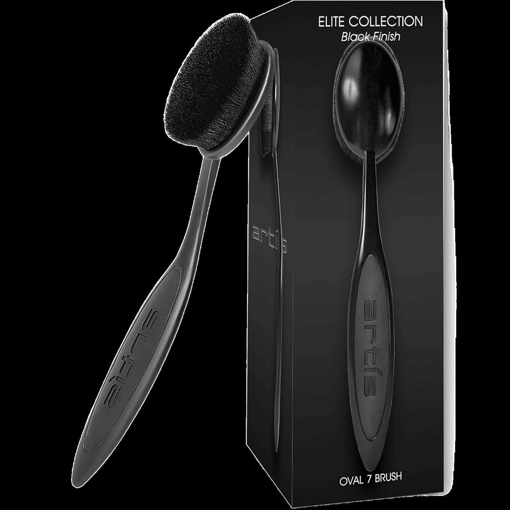 Elite Oval 7 Makeup Brush - Black