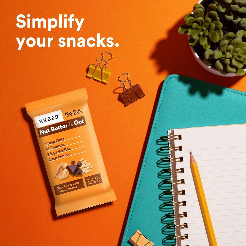 Nut Butter & Oat Dark Chocolate Peanut Butter Protein Bars (5CT)