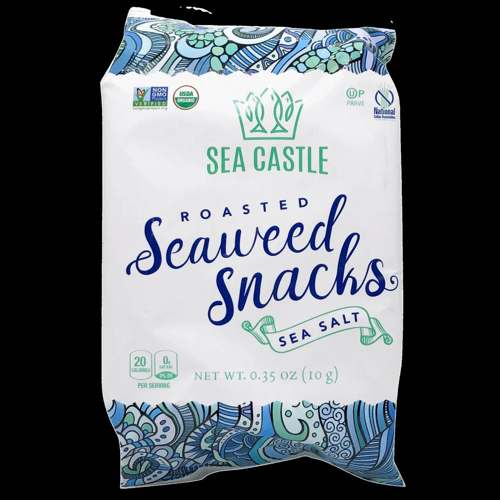 Organic Roasted Seaweed With Sea Salt (12 Pack)