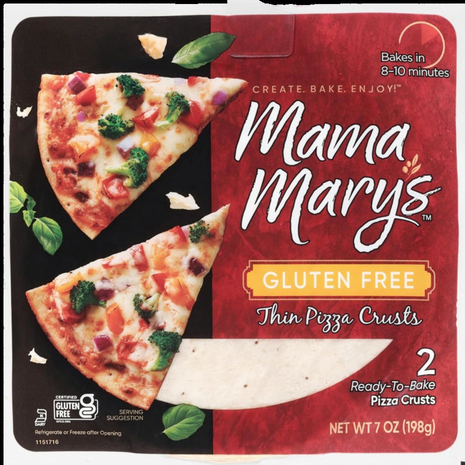 Gluten-Free Thin Pizza Crusts (2 Pack)