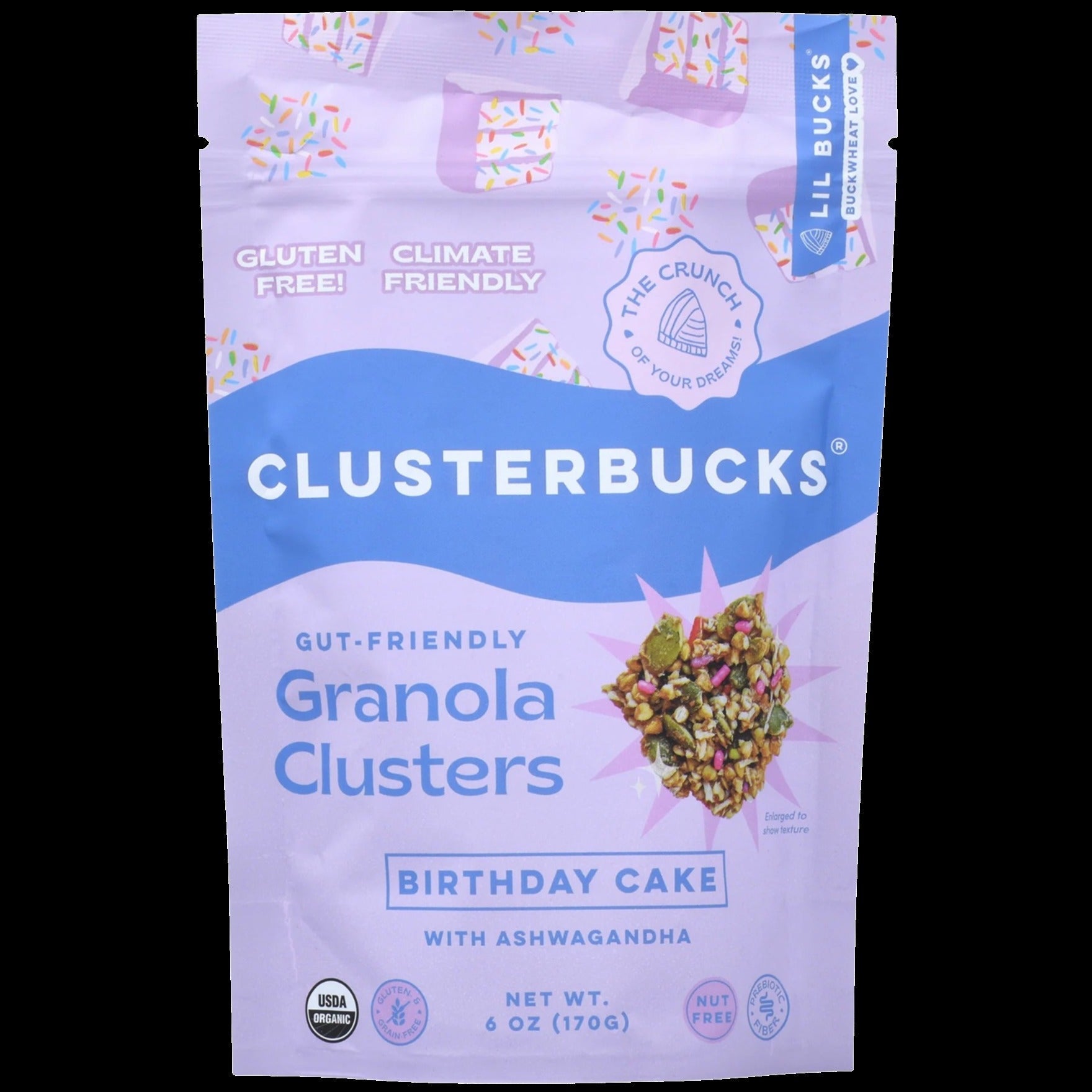 Organic Birthday Cake Clusterbucks Granola