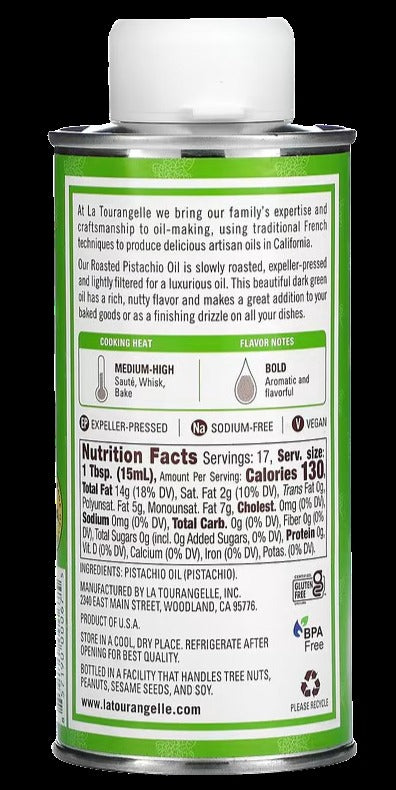 Roasted Pistachio Oil