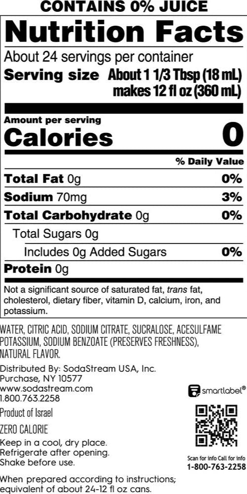 Starry Zero Sugar Lemon Lime Flavor Drink Mix