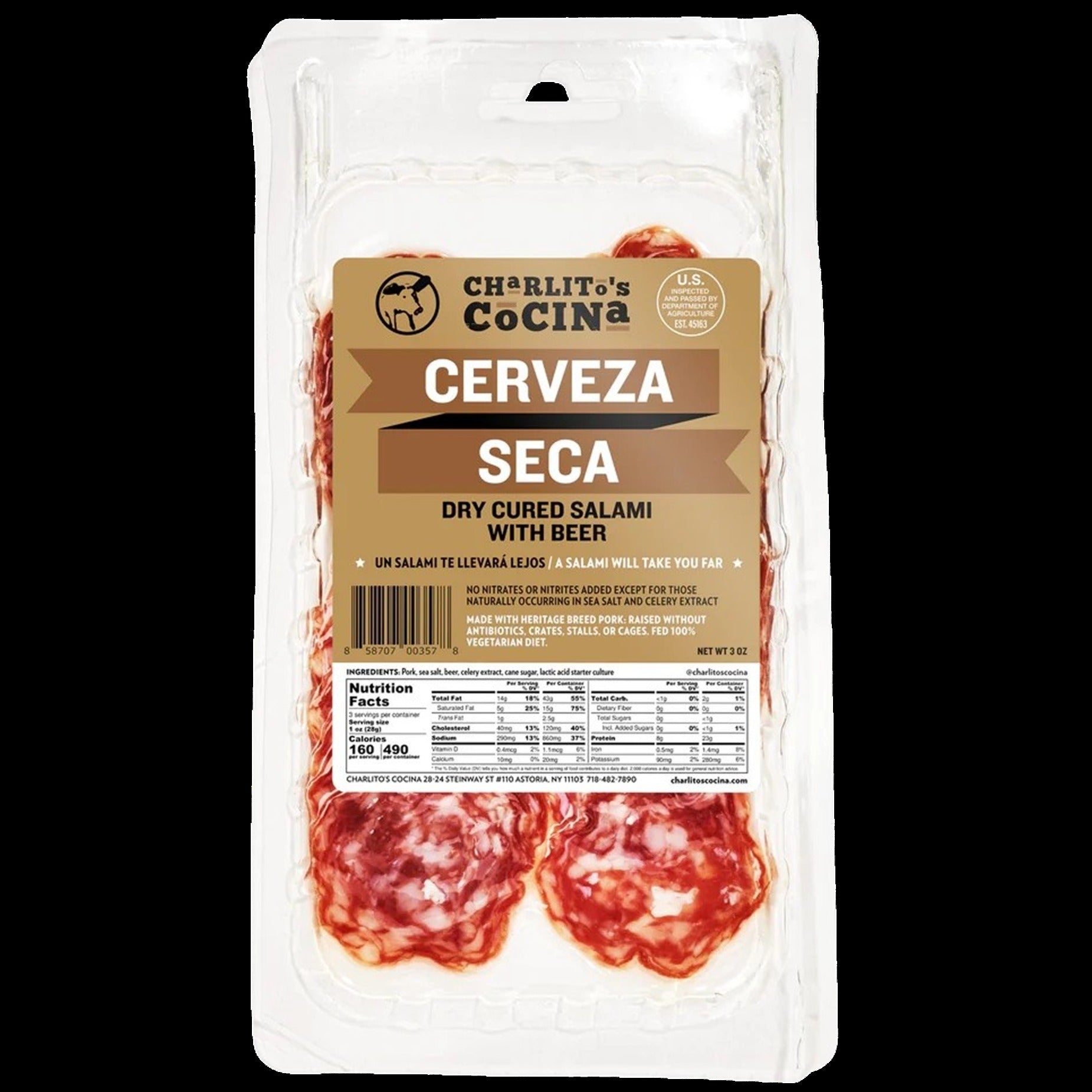 Cerveza Seca Dry Cured Beer Salami