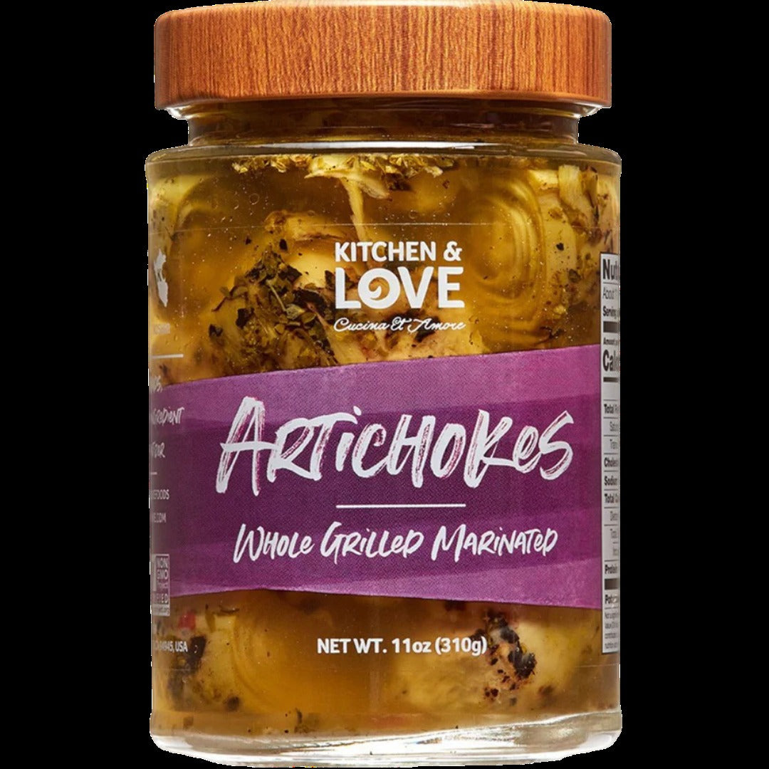Whole Grilled and Marinated Artichoke Hearts