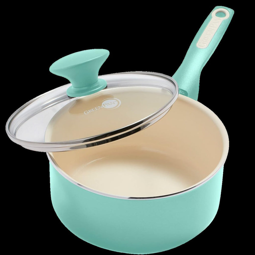 Rio Ceramic NS 2QT Saucepan W/ Lid - Turquoise
