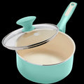 Rio Ceramic NS 2QT Saucepan W/ Lid - Turquoise