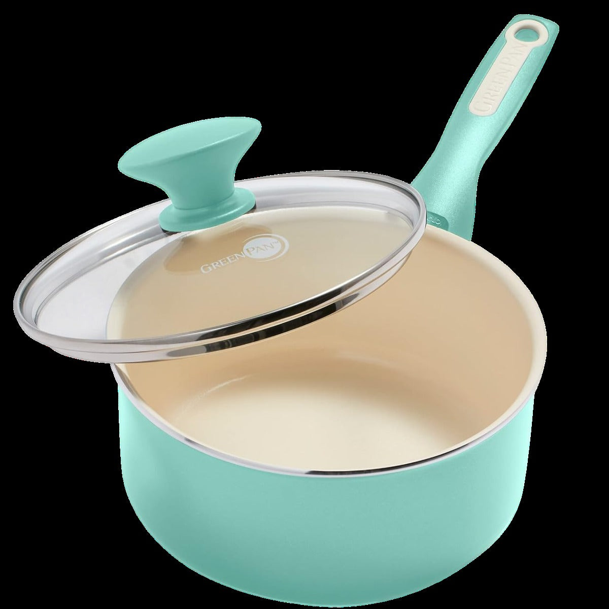 Rio Ceramic NS 2QT Saucepan W/ Lid - Turquoise