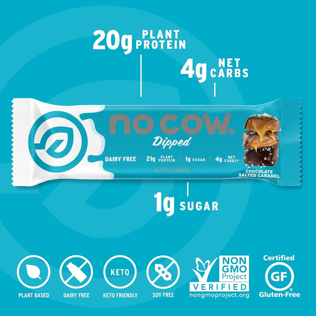 Dipped Protein Bars - Chocolate Salted Caramel (12 CT)